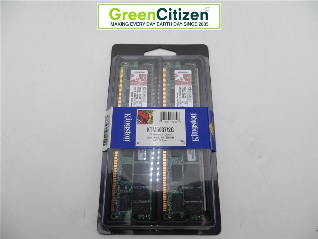 Kingston KTM4037/2G 2x2GB DDR PC2100 266MHz Registered Server RAM NEW GENUINE
