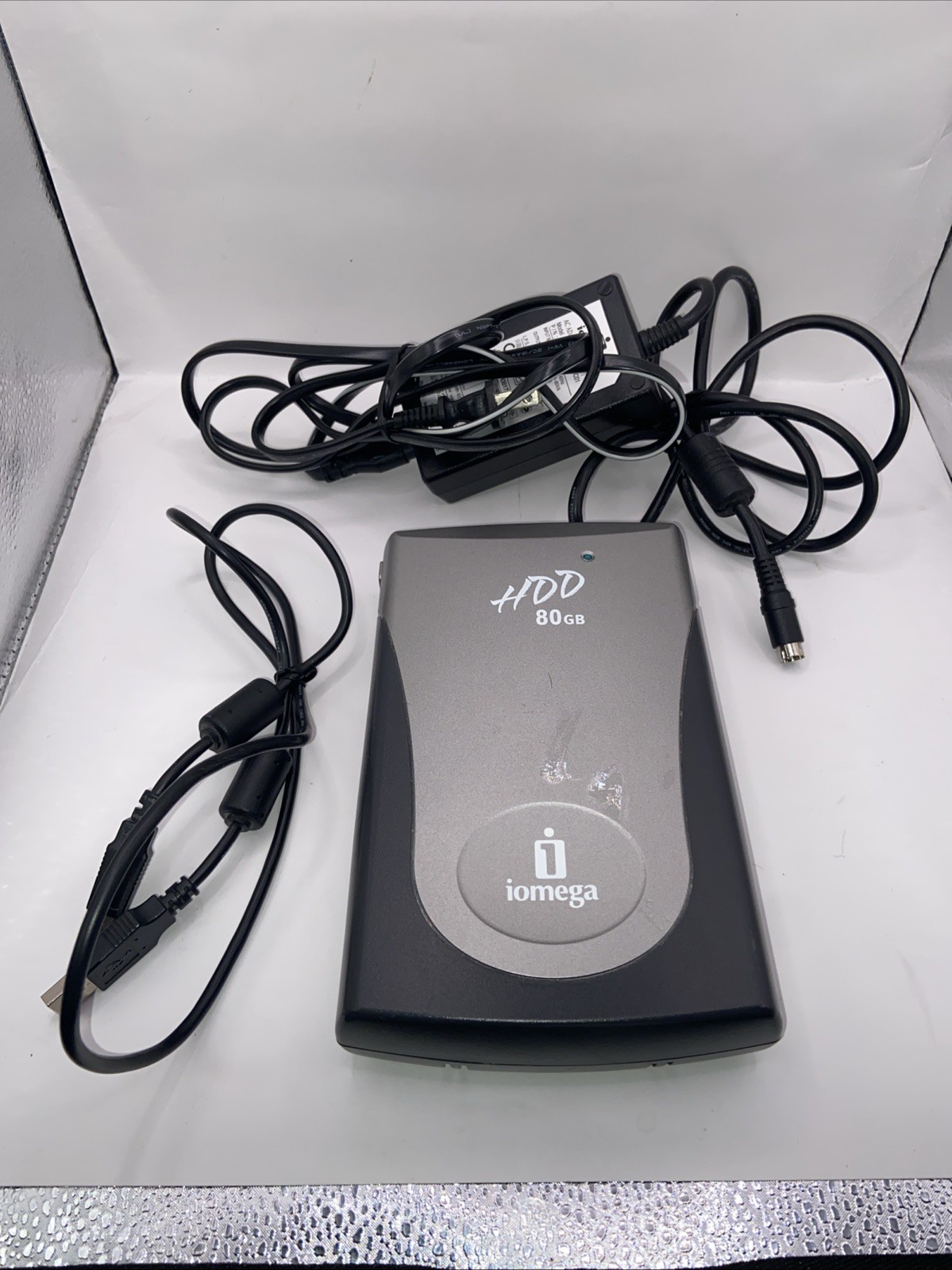 iOmega 80 GB HDD External Hard Drive with USB2 and Power Cords 