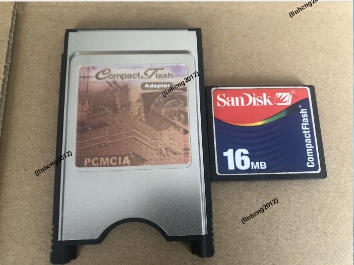 SANDISK 16MB Compact Flash +ATA PC card PCMCIA Adapter