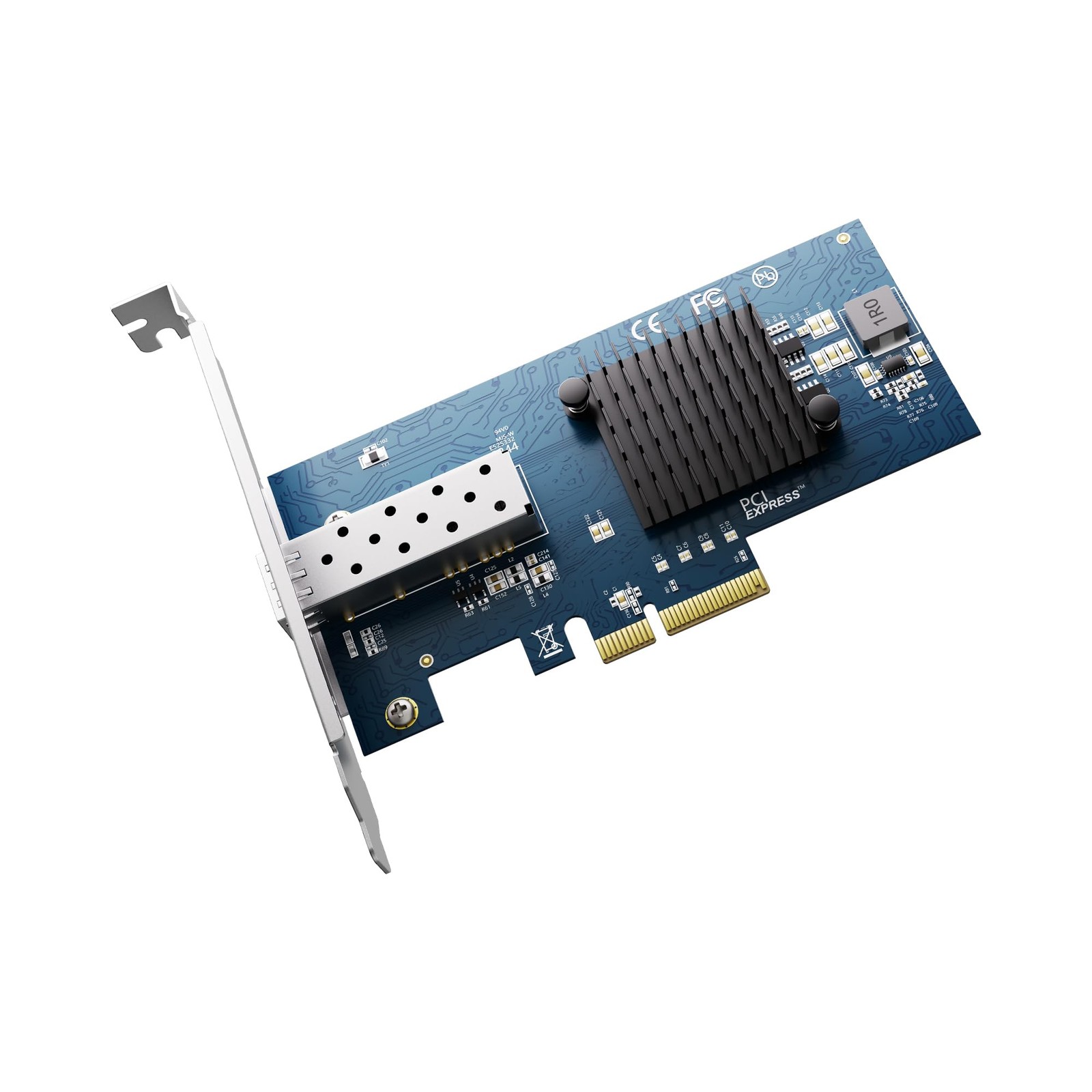 10Gb PCIe NIC, Intel 82599EN, SFP+ Port, X520DA1 Compatible, PCIe X4/X8, Low ...