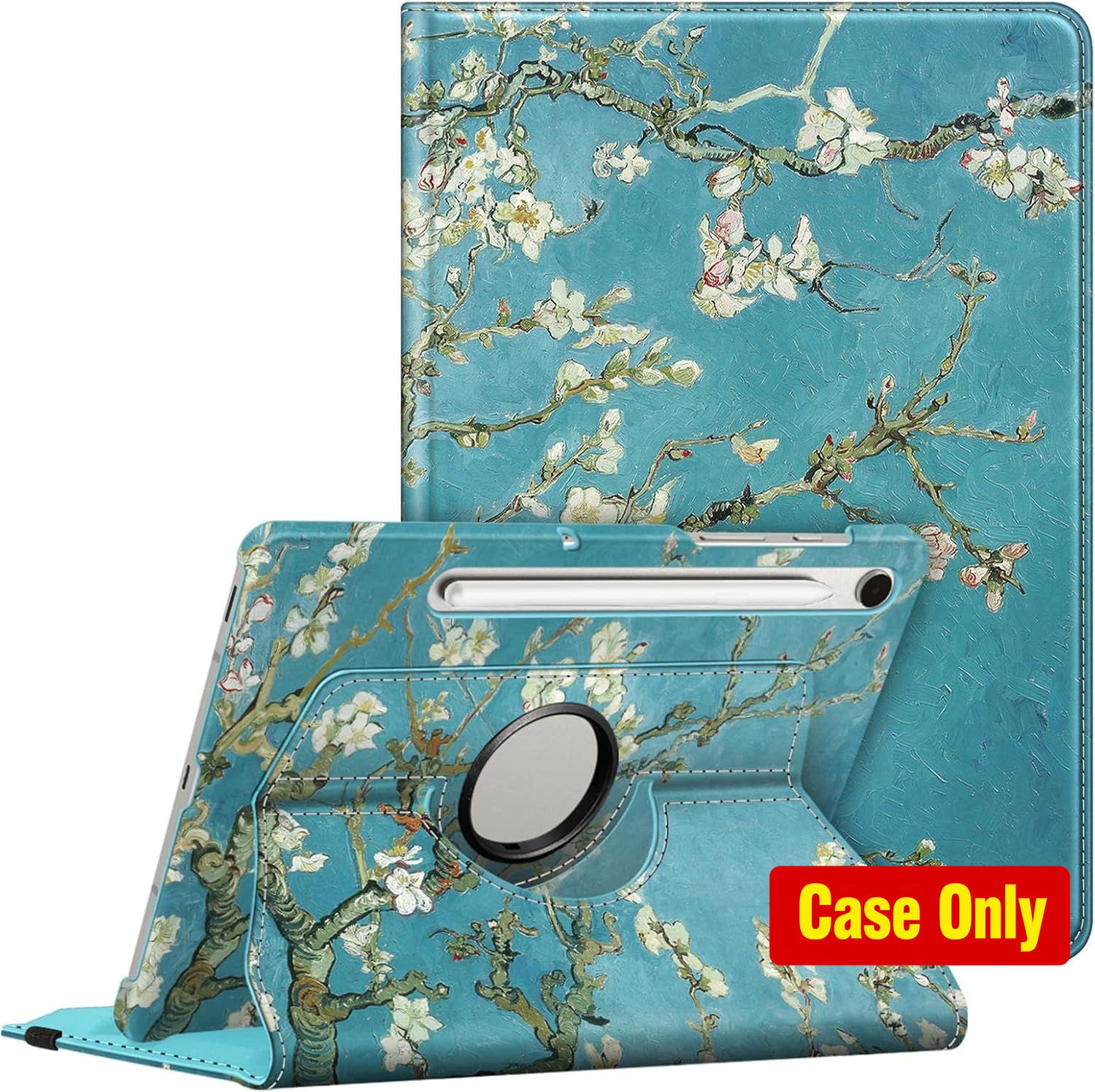 360° Stand Case for Samsung Galaxy Tab S10 Lite 10.9" with S Pen Holder, Blossom