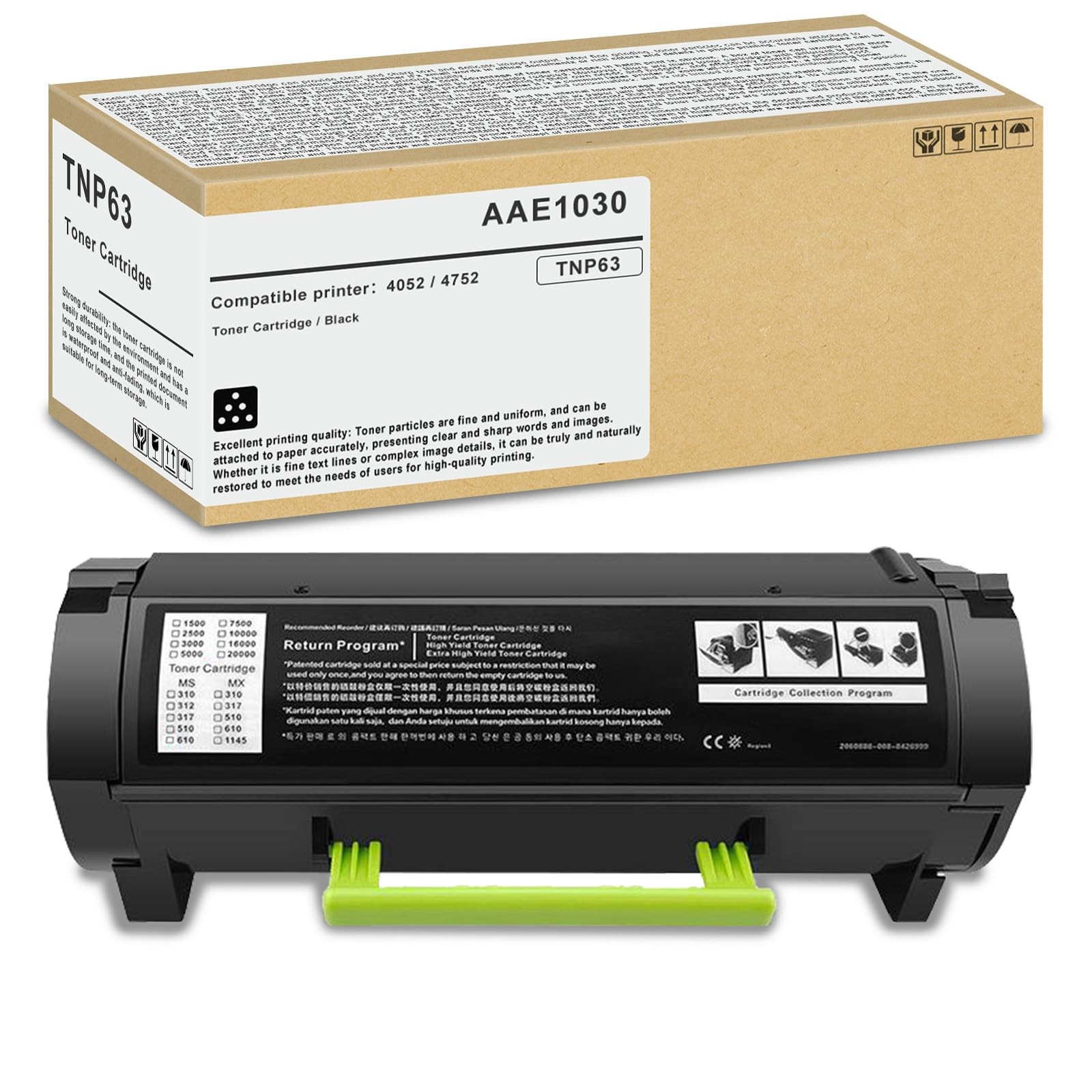 TNP63 Toner Cartridge AAE1030 Compatible with Konica Minolta small, Black