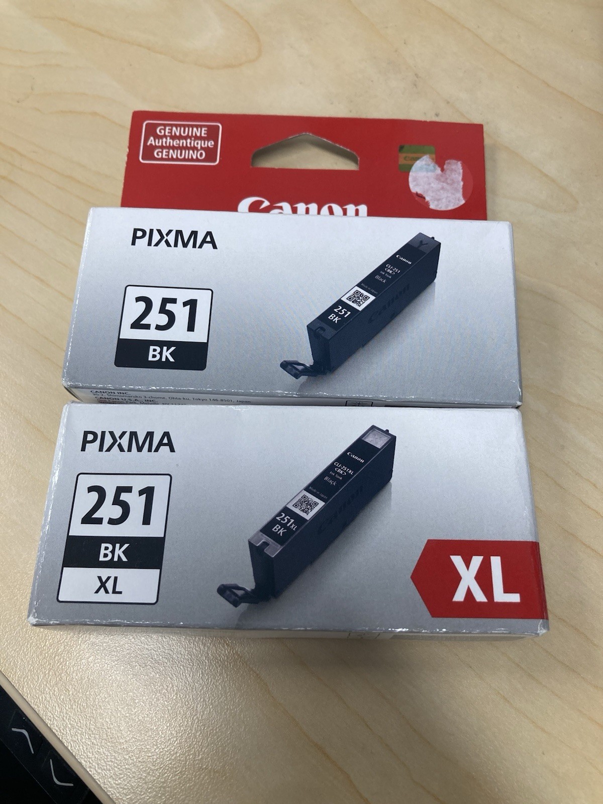 Canon CLI-251XL Inkjet Ink Cartridge Genuine OEM & CLI-251 BK Black Fast Ship