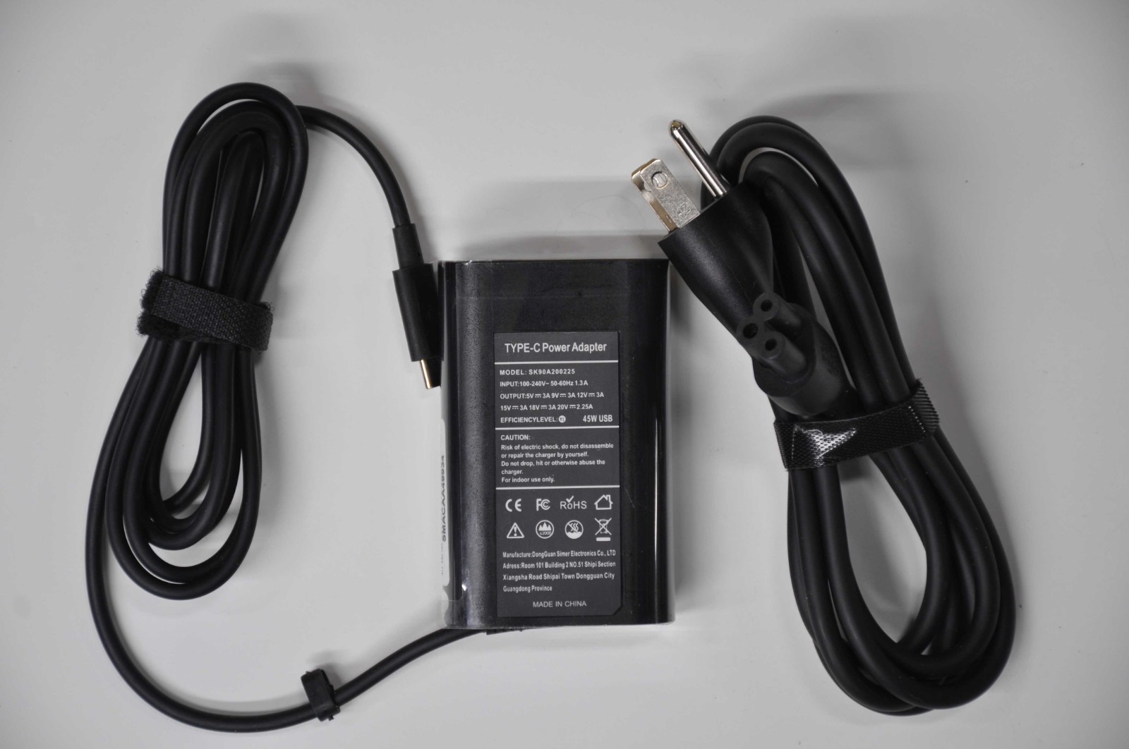 GENERIC USB C Charger PD 45W AC Adapter  SK90A200225