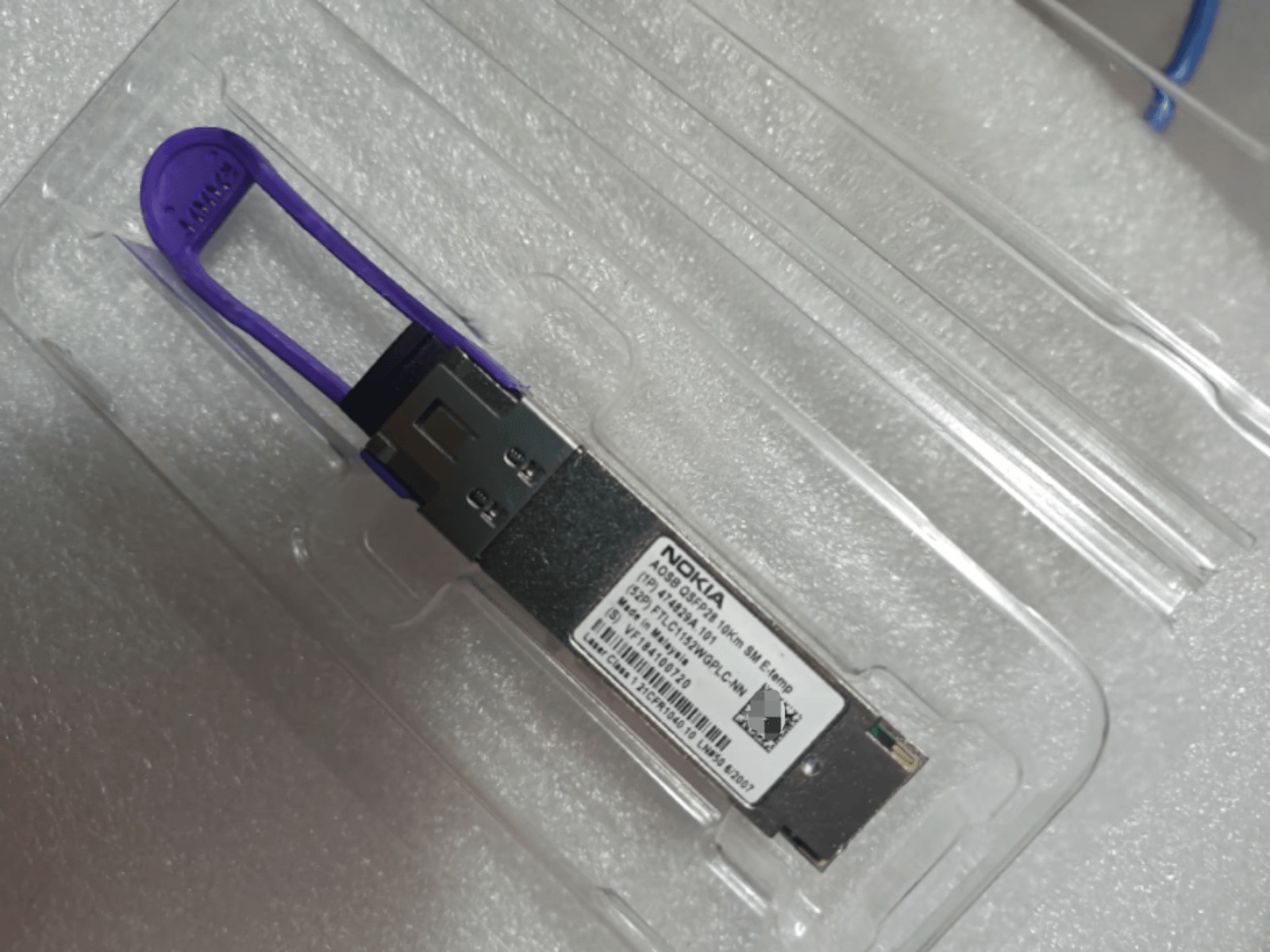 1pc Nokia AOSB QSFP28 10Km SM E-temp 474829A.101 FTLC1155WGPLC-NN 100G Module