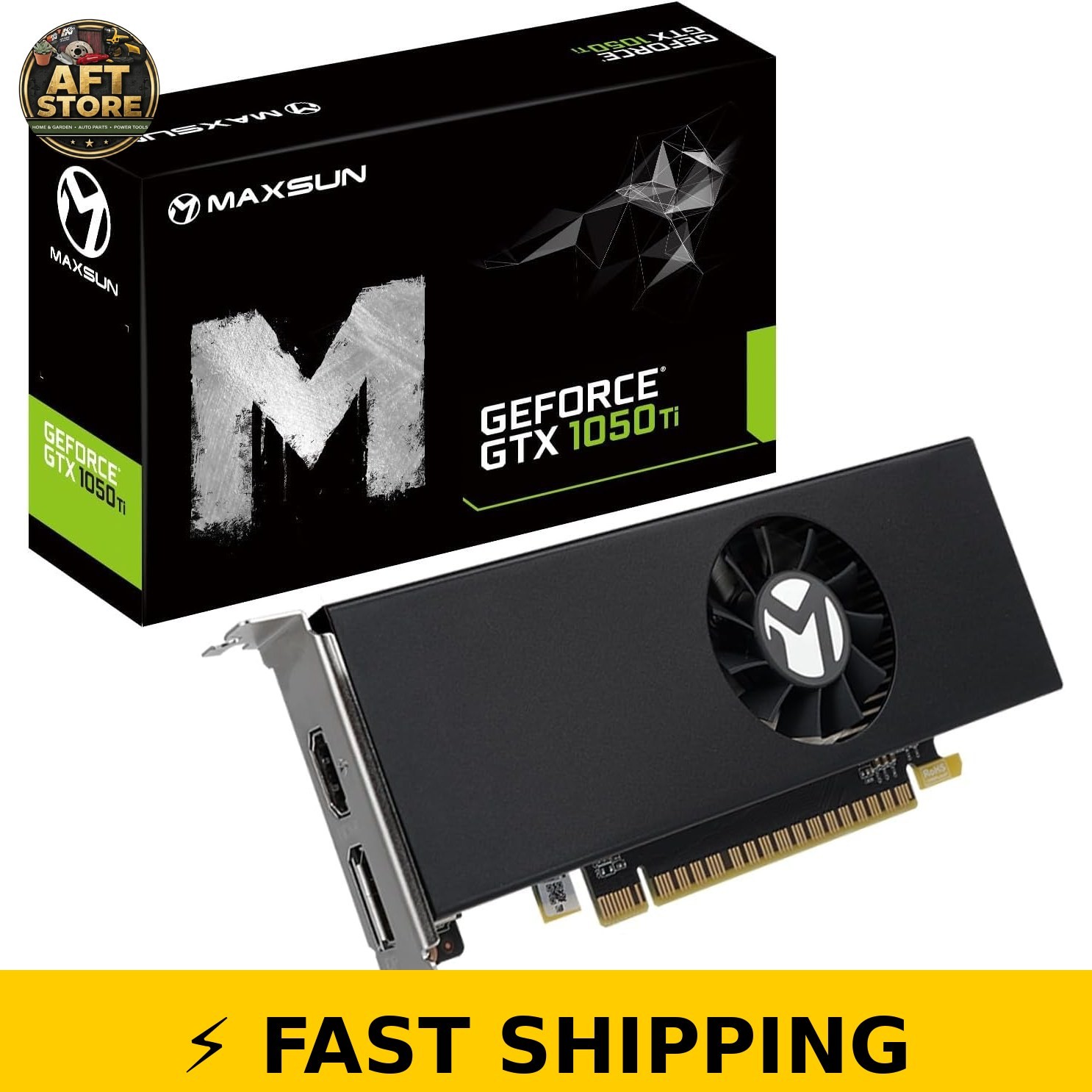 maxsun GTX 1050 Ti 4GB GDDR5 Low Profile Graphics Card