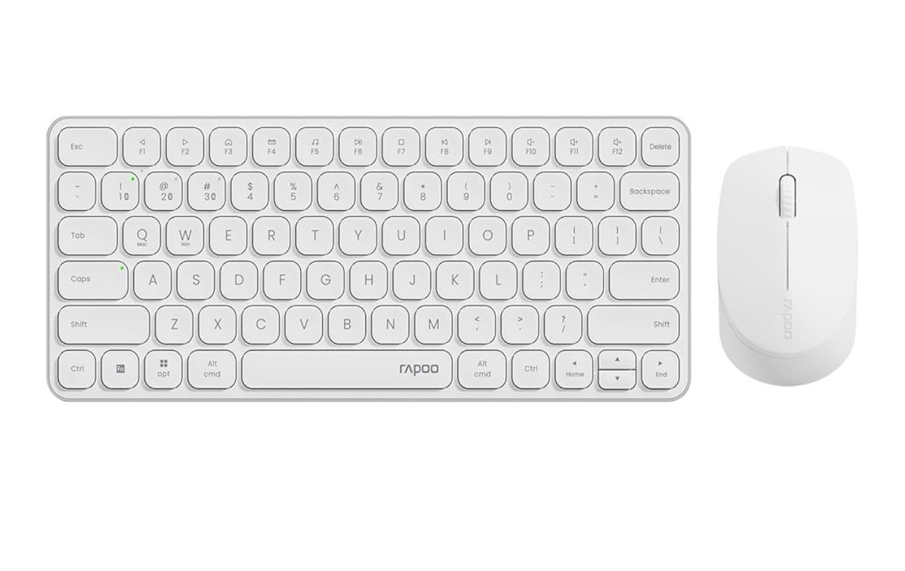 Rapoo 9010M Multi Device Wireless Keyboard Mouse Combo Bluetooth 5.0 2.4GHz