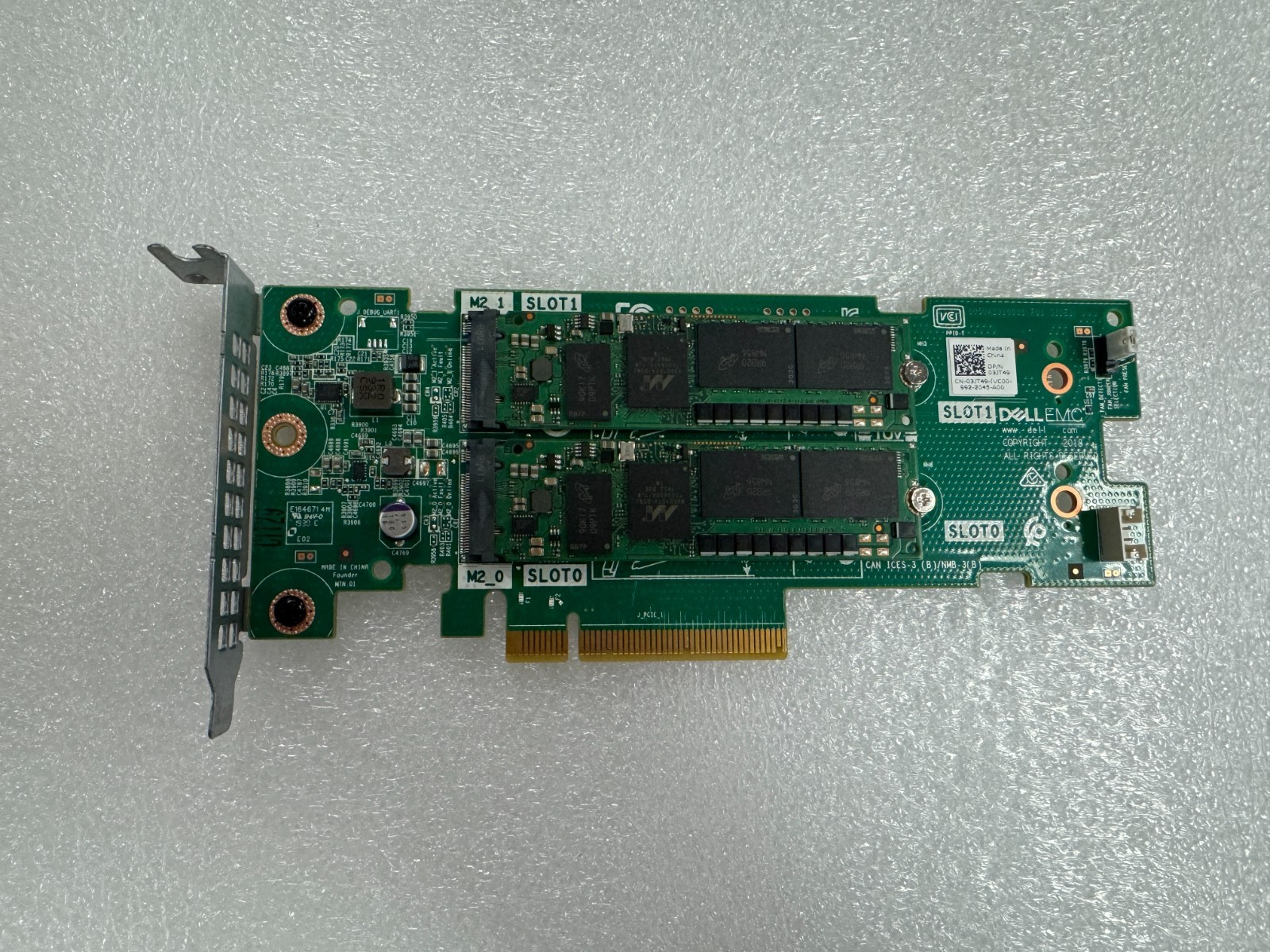 Dell Boss-S1 M.2 2280 PCIe Storage Controller W/2x 240GB SATA SSD 03JT49 Tested