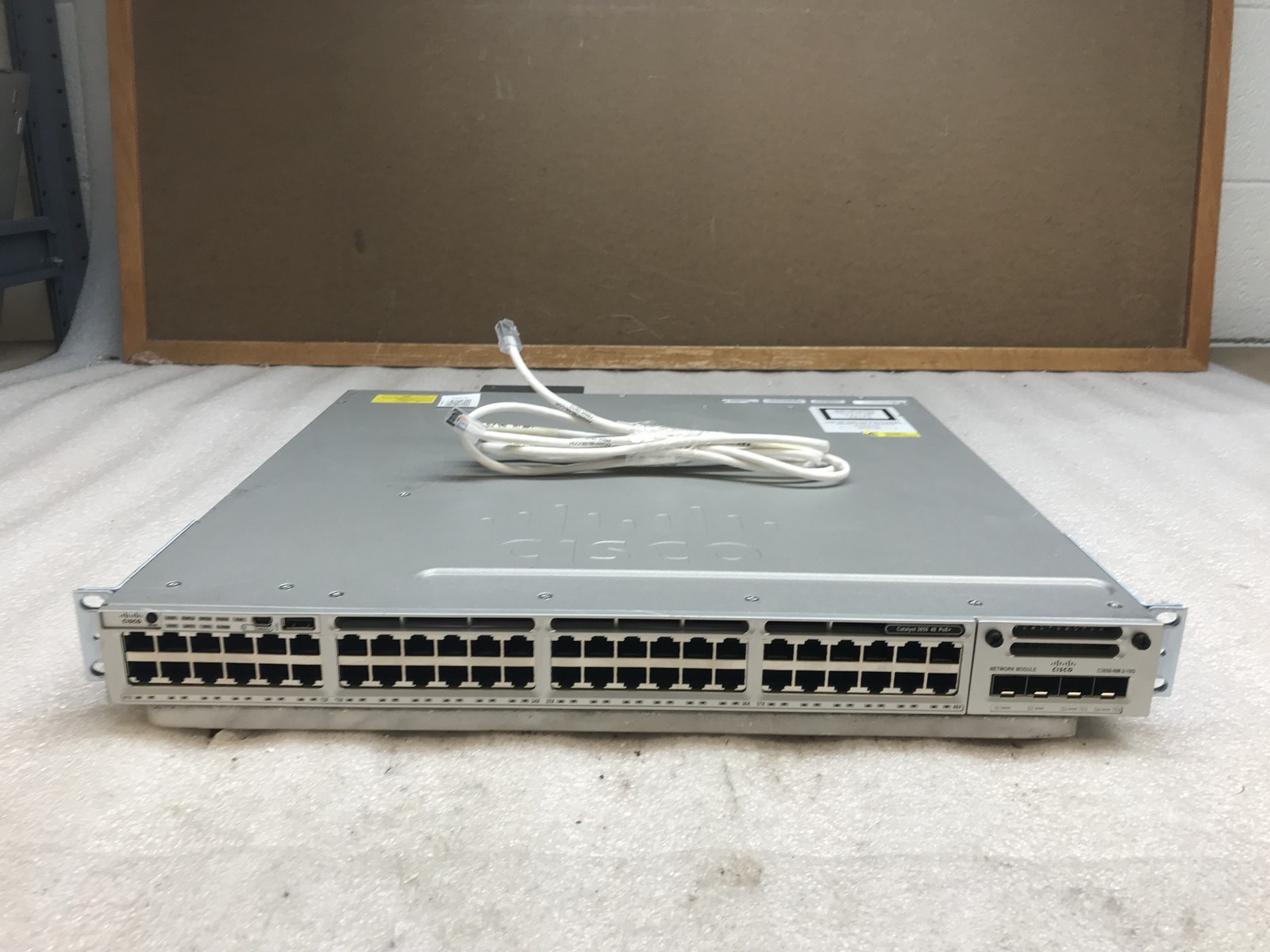 Cisco Catalyst WS-C3850-48P-S 48-Port PoE+ w/ C3850-NM-2-10G Switch - Tested