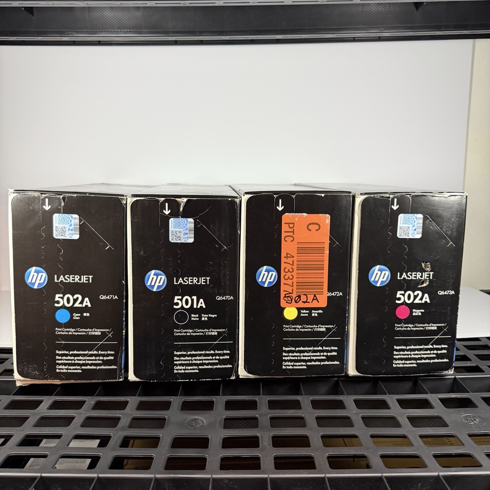 HP Q6470A Q6471A Q6472A Q6473A  (501A/502A) Color LaserJet 3600 Set