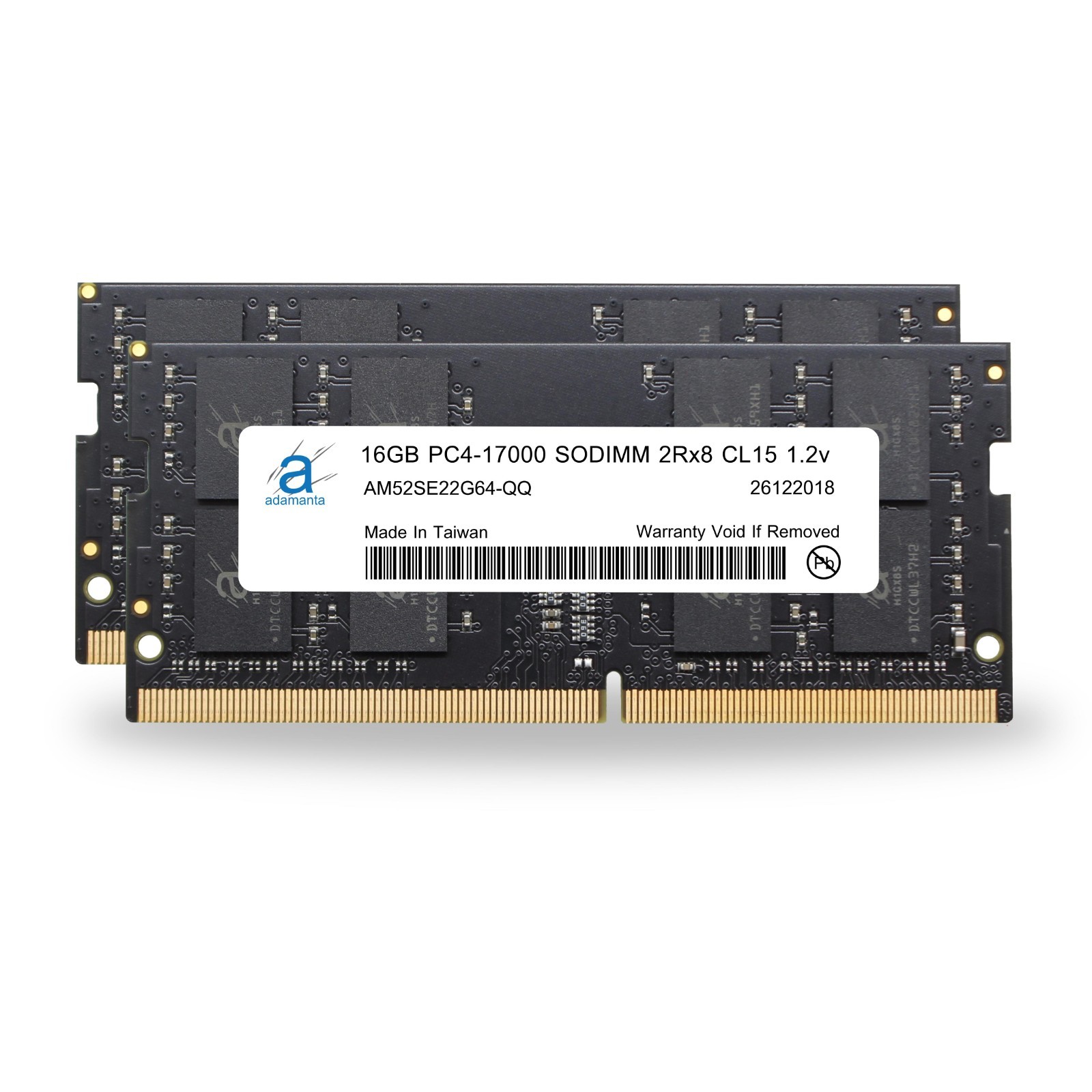 Adamanta 32GB (2x16GB) DDR4 2133MHz PC4-17000 SODIMM Laptop Memory RAM Upgrade