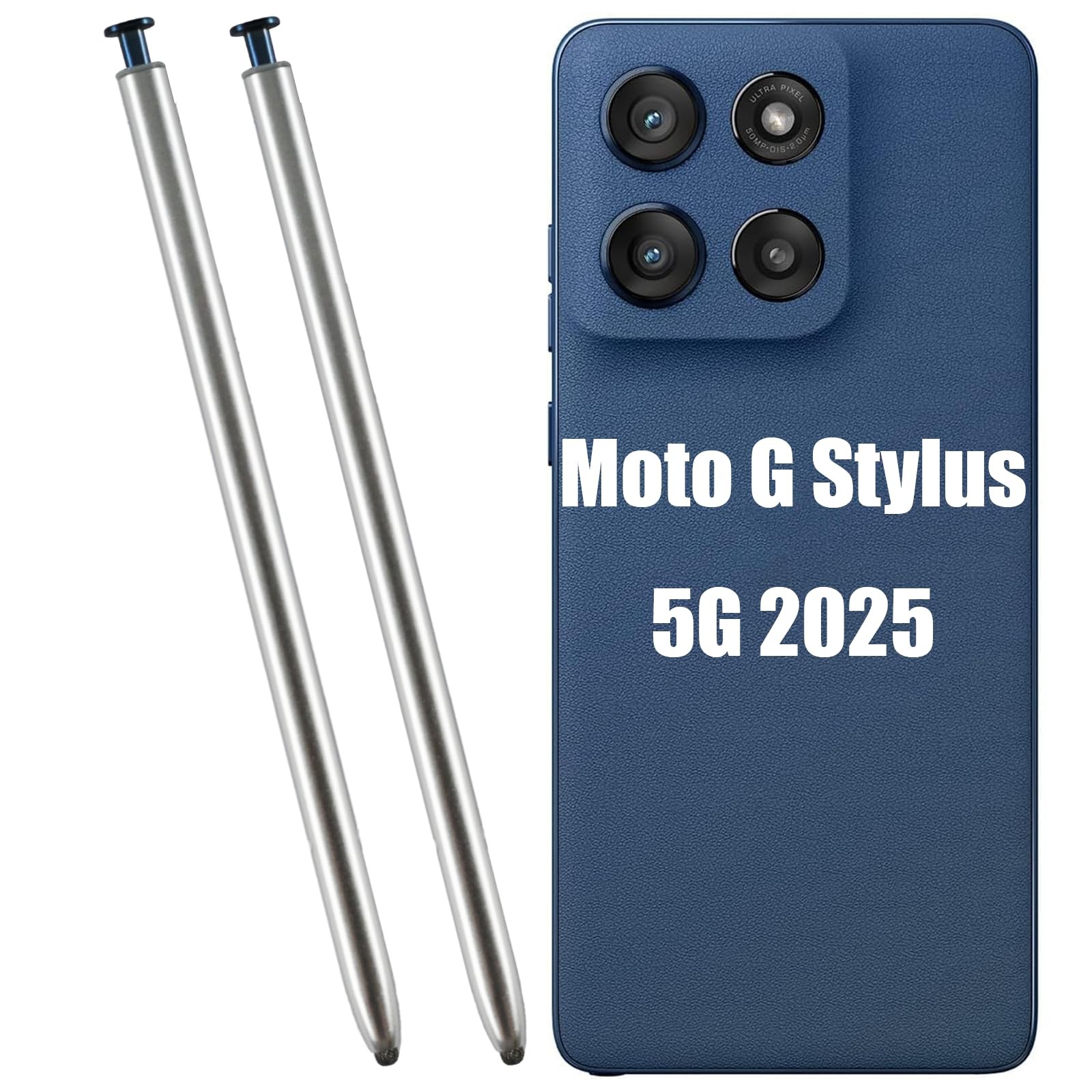 2 Pack G Stylus 5G 2025 Pen Replacement for Moto G Gray 