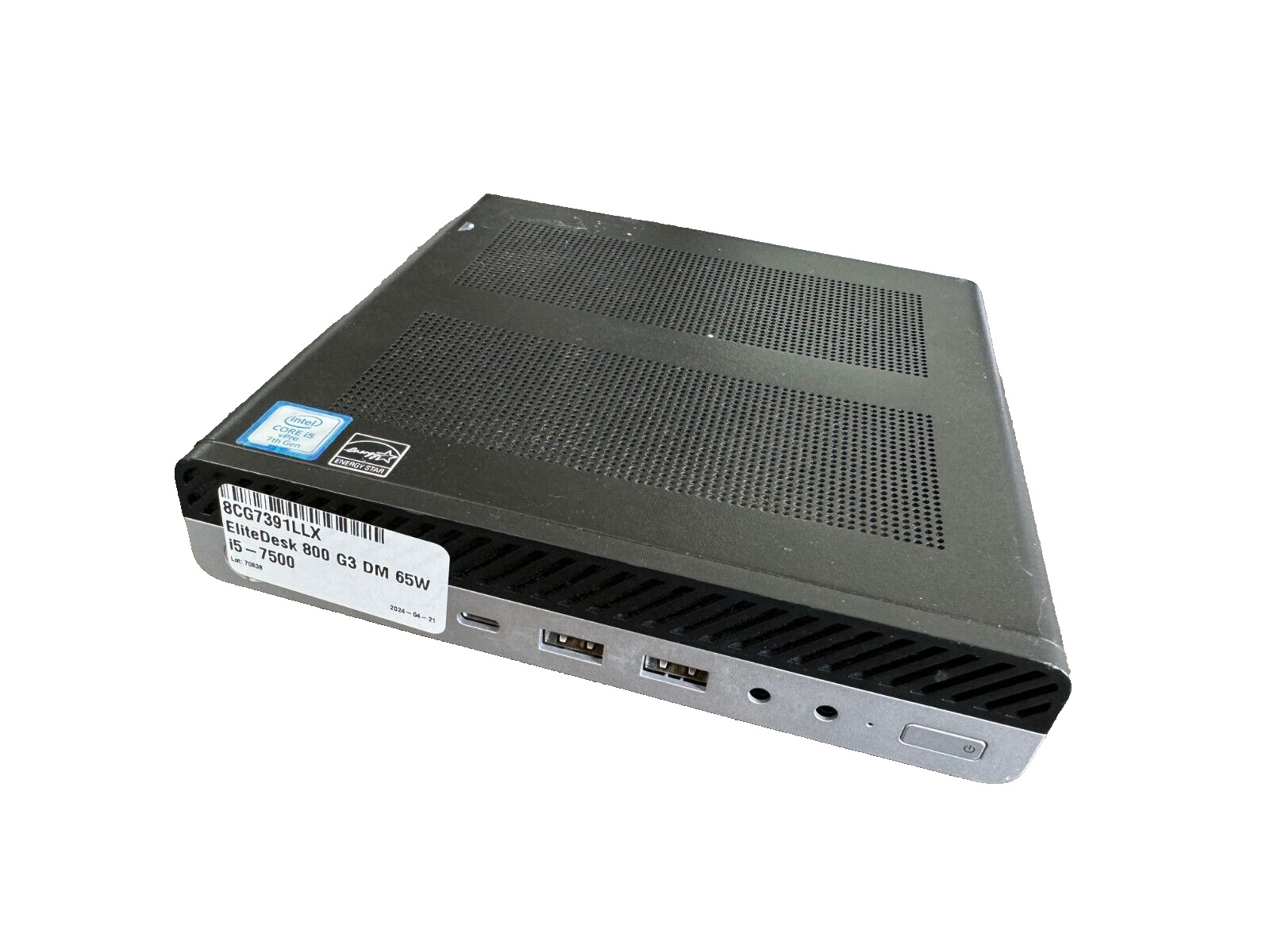 HP EliteDesk 800 G3 DM 65W Mini PC w/ Intel Core i5-7500 8GB RAM *NO SSD/OS*