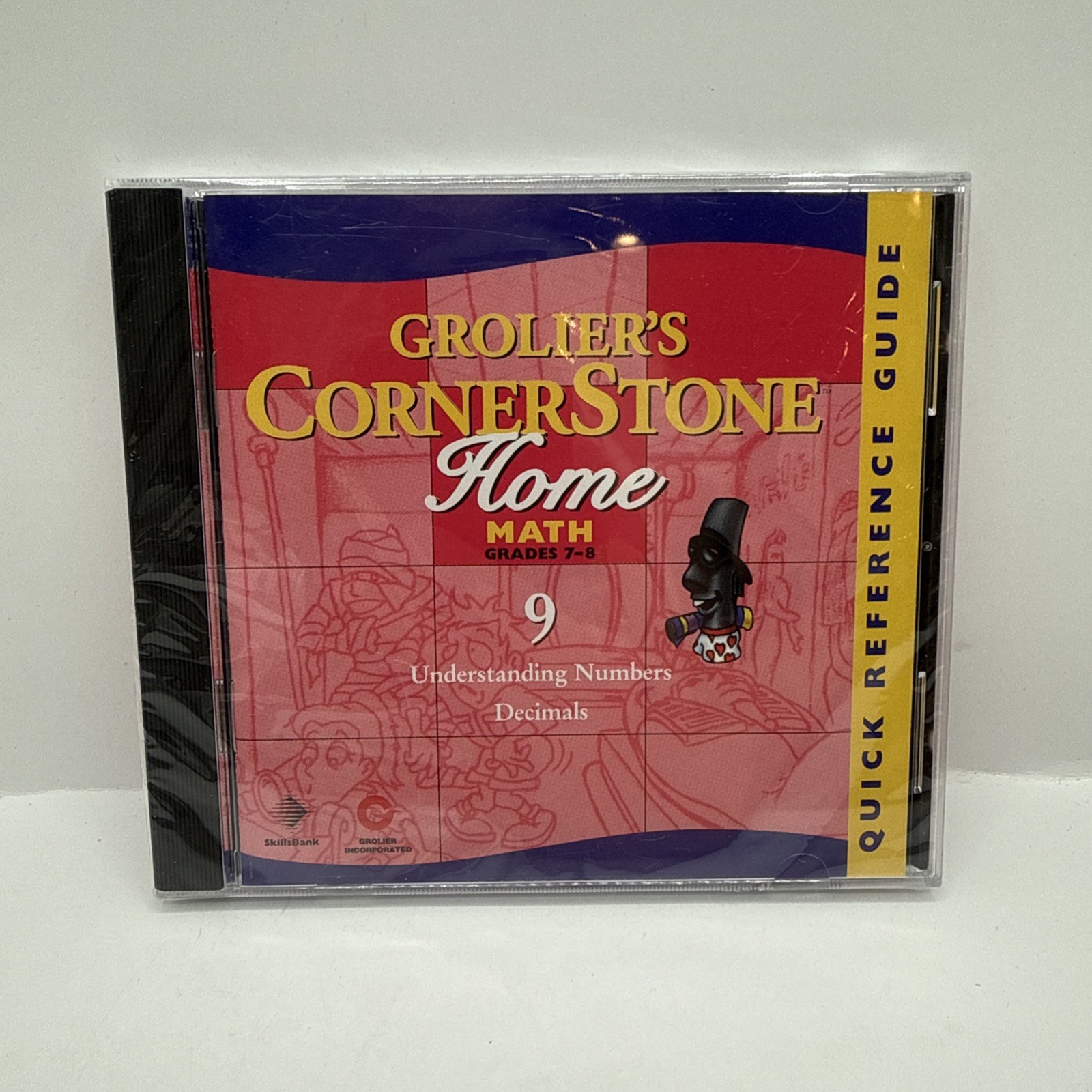 Grolier's Cornerstone Home Math Grades 5-6 CD CIB 1998 Educational PC