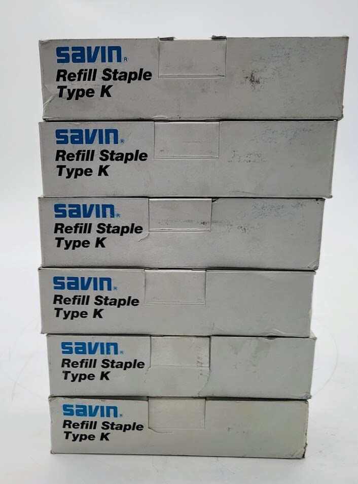 lot of 6 savin refill staple type k 9859