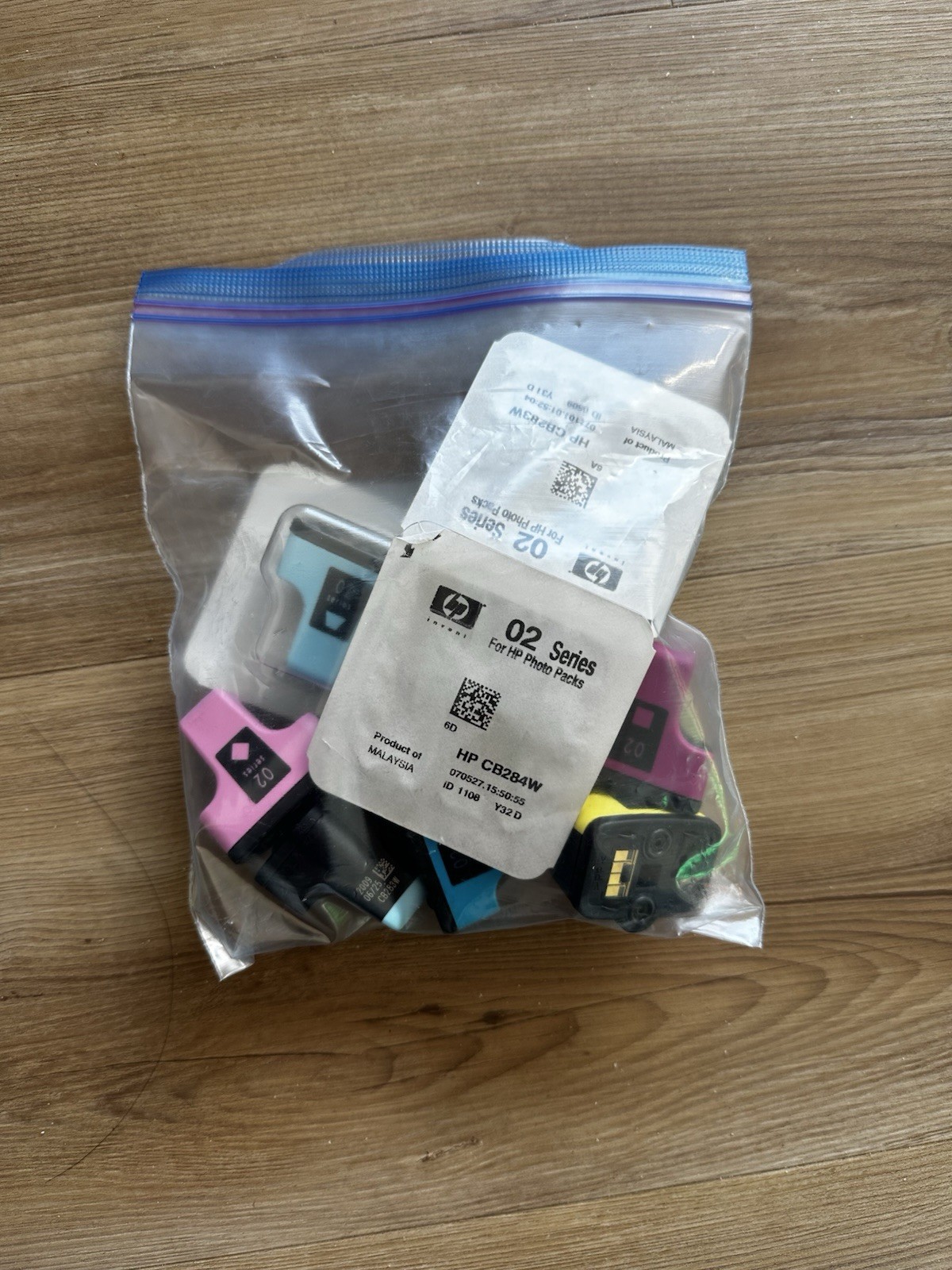 HP 02 Ink Cartridge Lot - Genuine OEM (1x Sealed, 2x Open Box, 5x Pulled)