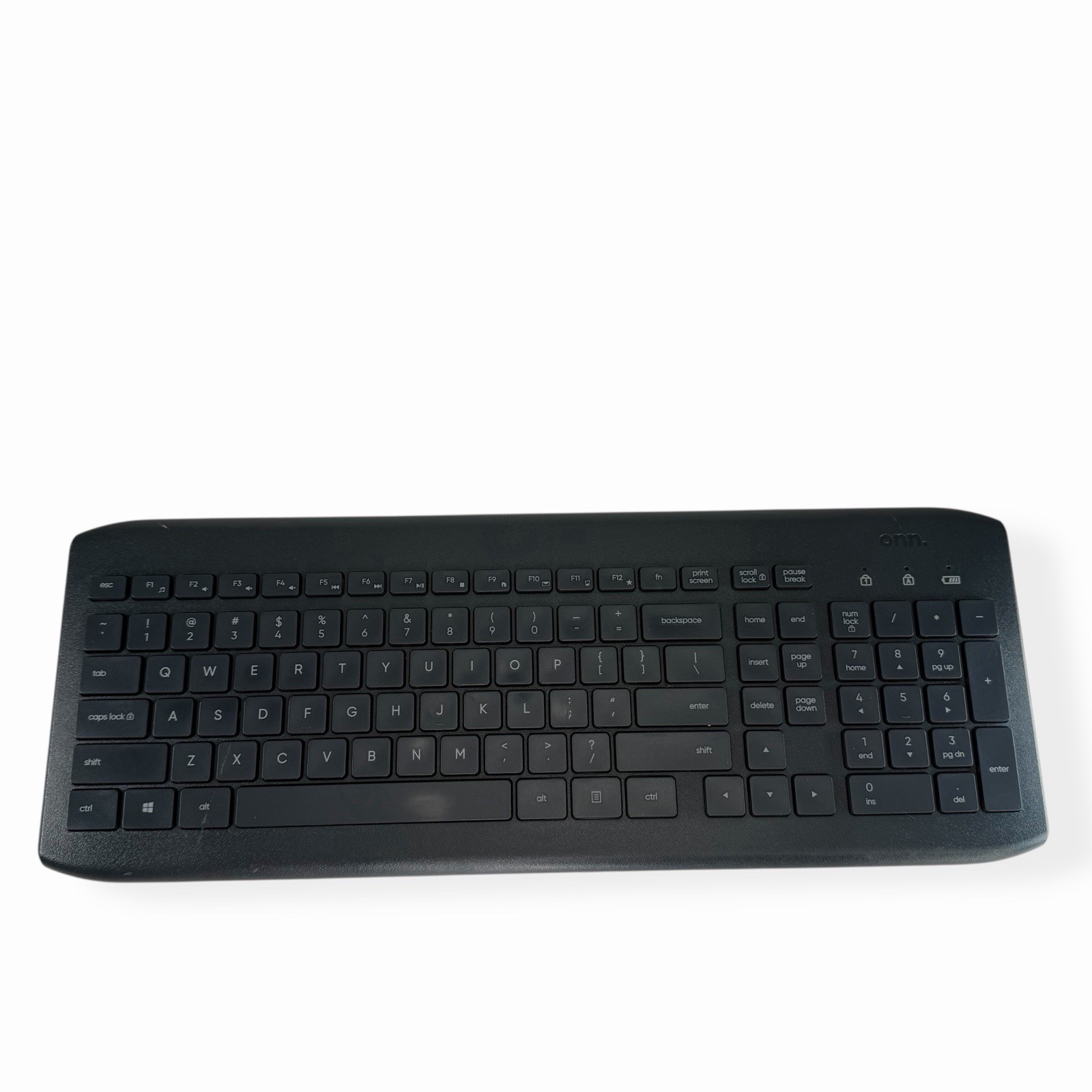 Onn Wireless Keyboard 100009054 No Dongle Gray Slim Profile