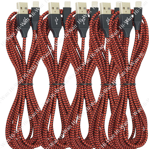 For iPhone 11 XR 8 7 6 5X USB Charger Cable Fast Charging Cord 6/10Ft Bulk Lot