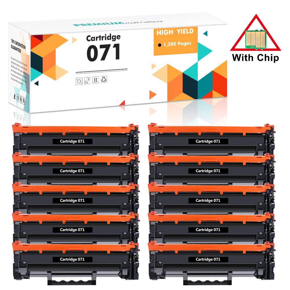 10x CRG-071 Toner Cartridge for Canon 071 imageCLASS Mf273dw MF272dw LBP121dn