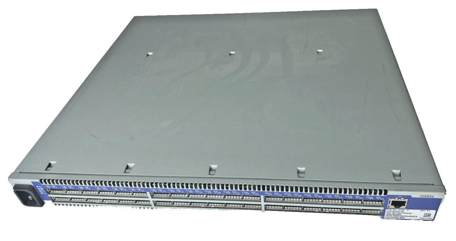 Mellanox Infiniband IS5024 IS50XX 36 Port 40Gb/s QSFP Managed Switch 851-0169-01