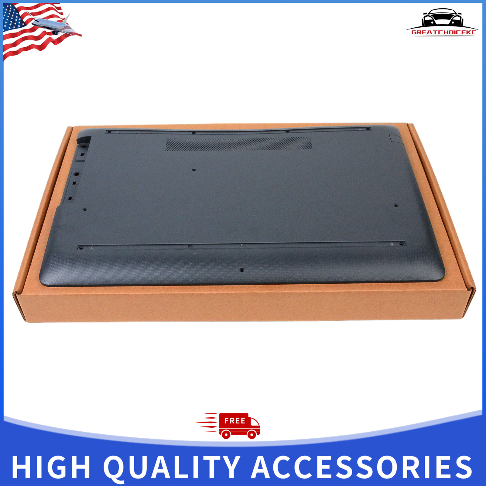 New L22512-001 Gray Bottom Case Housing for HP 17-BY 17T-BY 17-CA 17Z-CA Laptop