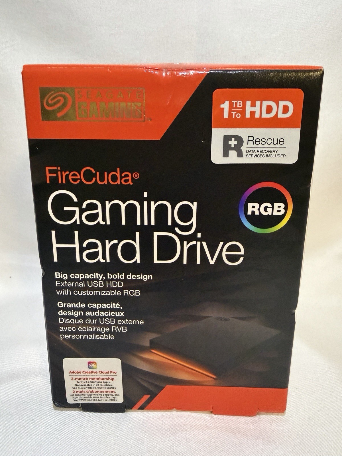 Seagate  FireCuda Gaming Hard drive 1TB HDD RGB - Sealed 