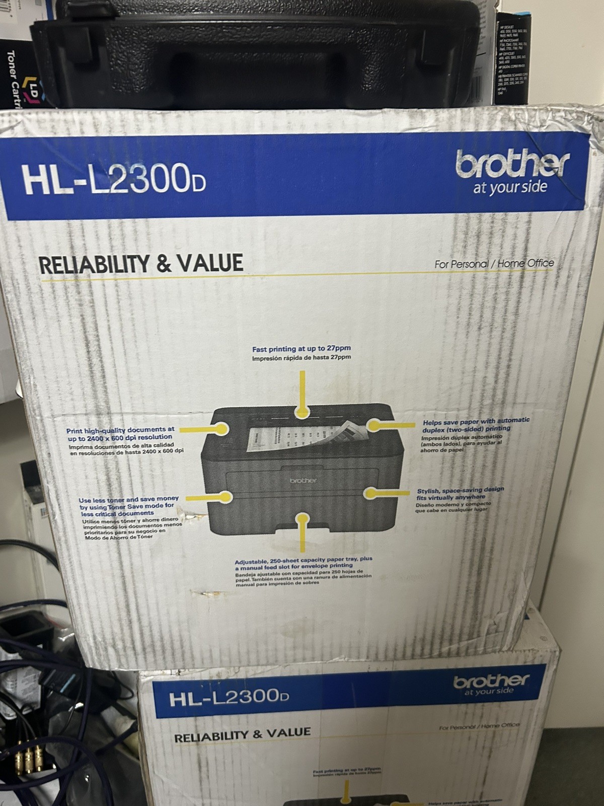 Brand New Brother HL-L2300D Monochrome Laser Printer Factory Sealed