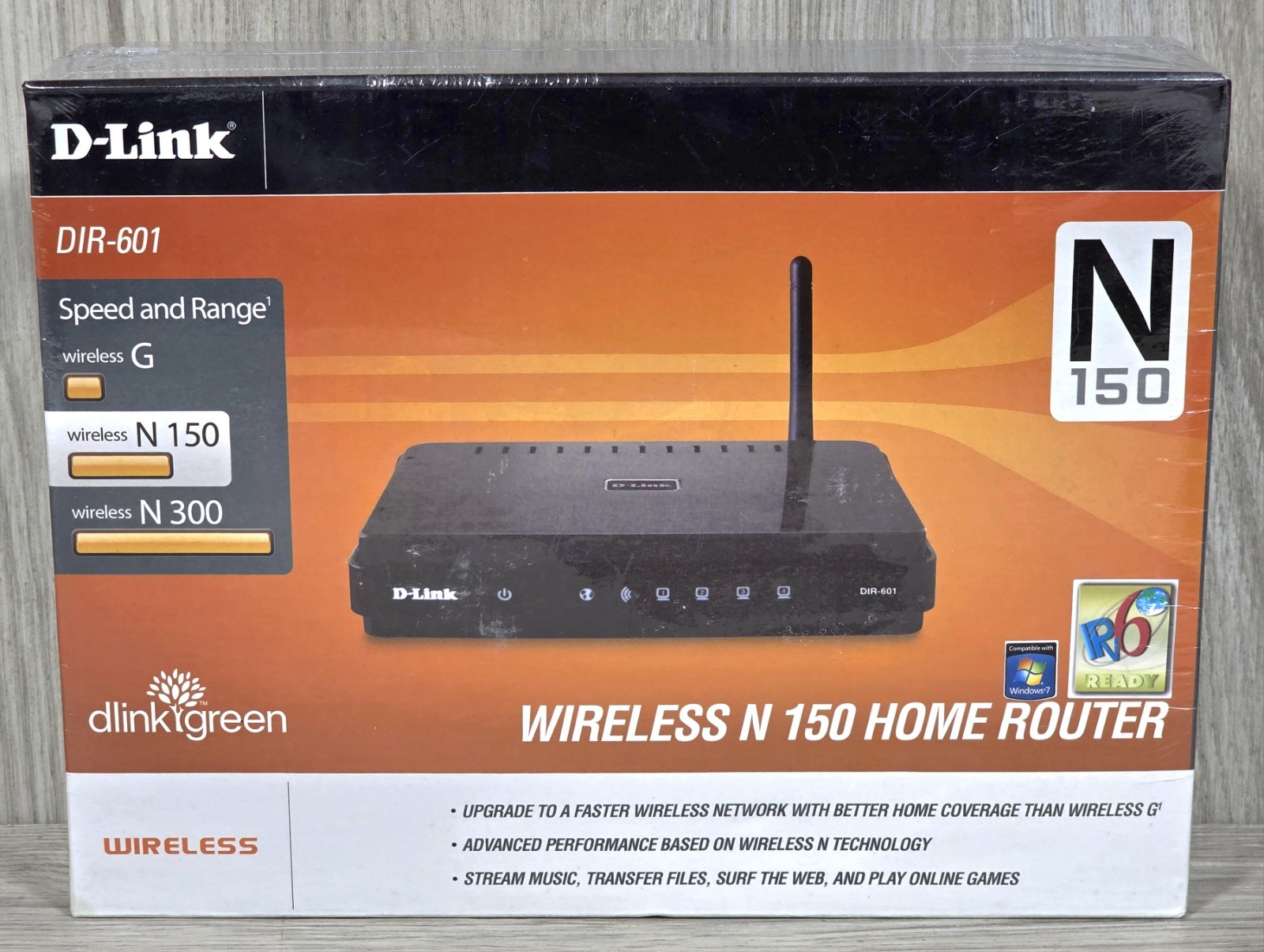 D-Link DIR-601 150Mbps Wireless-N WiFi 4-Port Internet Home Router - NEW/SEALED