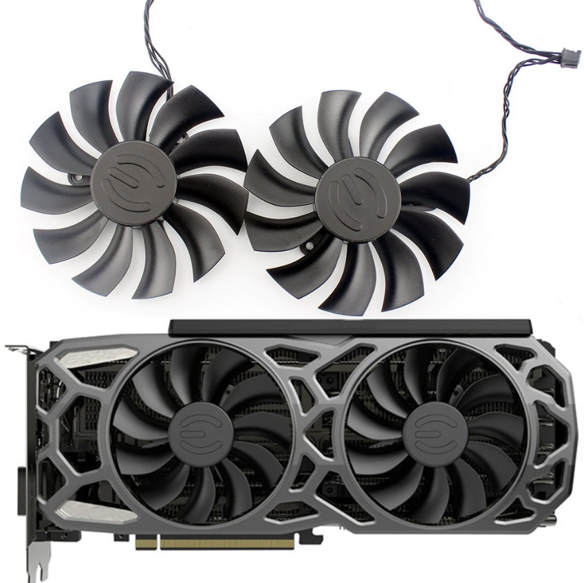 Pair Fans Cooling Fan For EVGA GTX1080TI SC GTX 1080 Ti SC
