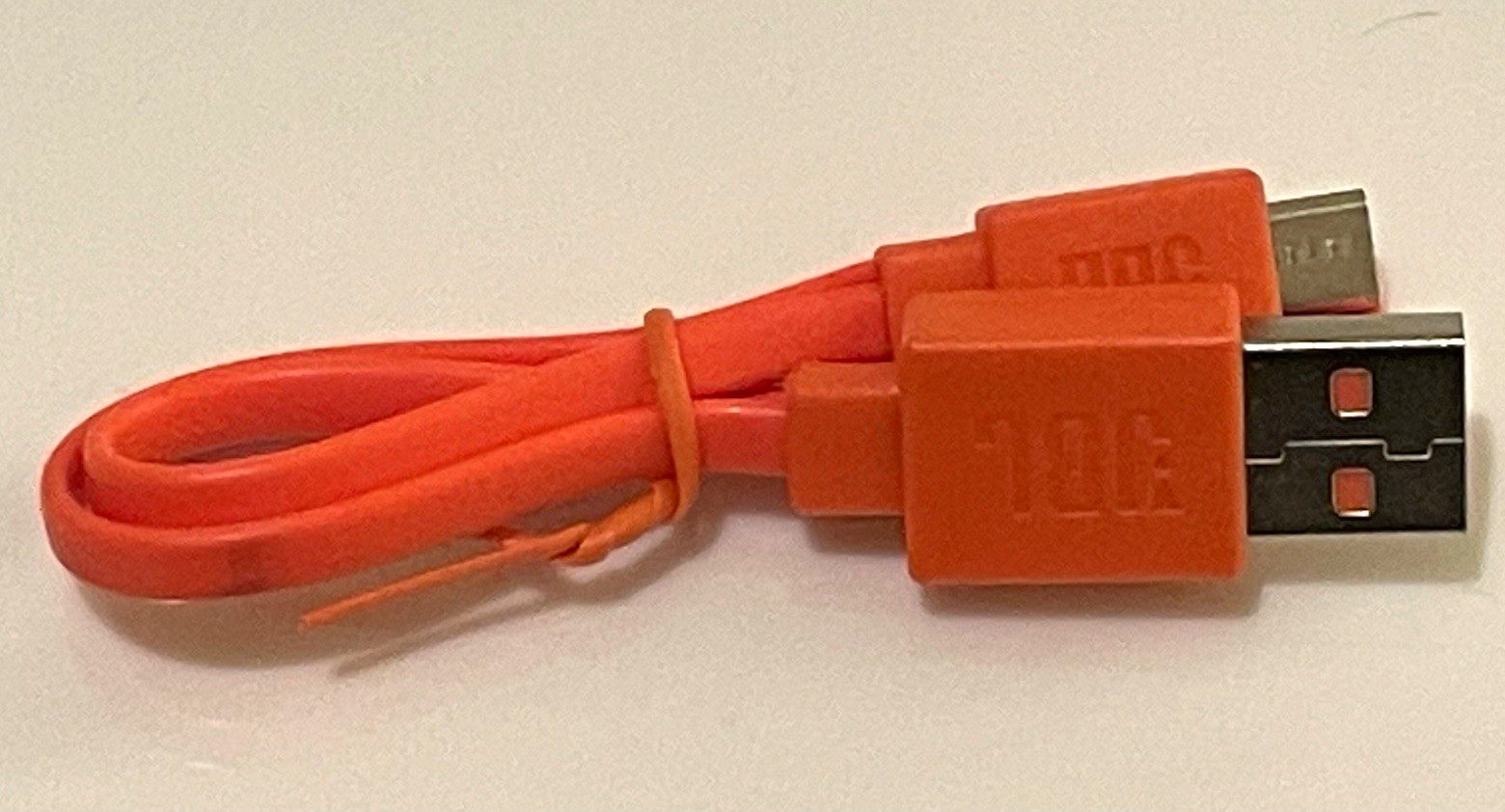 JBL Orange USB 2.0 to Micro-USB Flat Charging/Data Cable 15cm