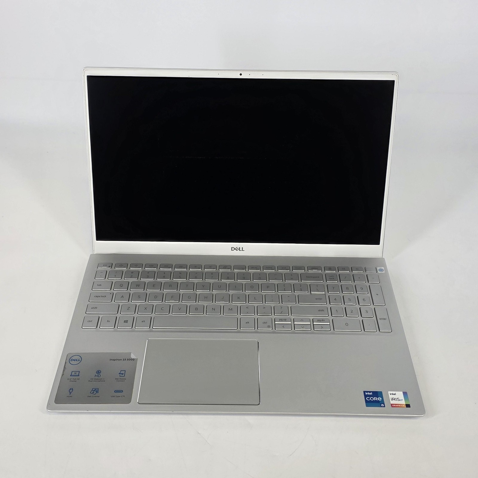 Dell Inspiron 5502 15.6 2021 Silver FHD i5-1135G7 2.40GHz 12GB 512GB SSD Good