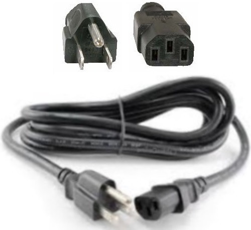 Lot5 10ft 16awg long Heavy Duty Standard AC Power Cord/Cable/Wire PC/TV C13 13A 
