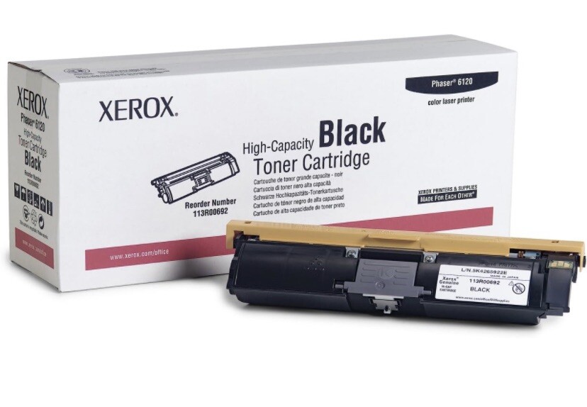 XEROX Black High Capacity Toner for Phaser 6120 113R00692
