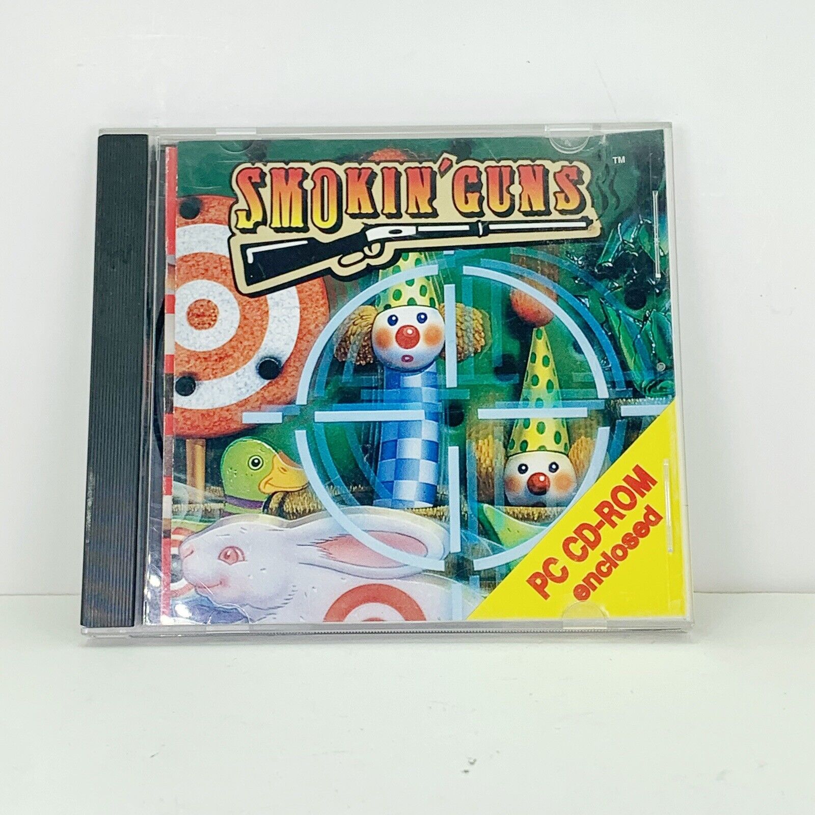 Smokin' Guns 1993 Twin Dolphin Games PC CD-rom shooting  aim targets  game