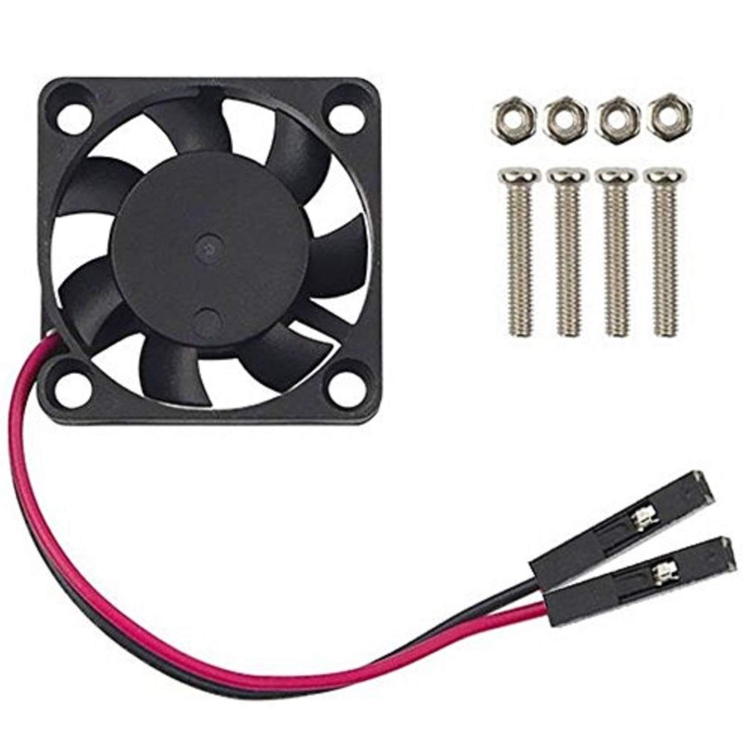 Easycargo Raspberry Pi Fan 30x30x7mm, Cooling Black (1-Pack) 