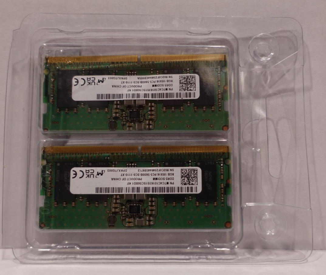 Micron Technology (8GB DDR5 1Rx16 PC5-44800) / MTC4C10163S1SC56BD1 / 49416D33