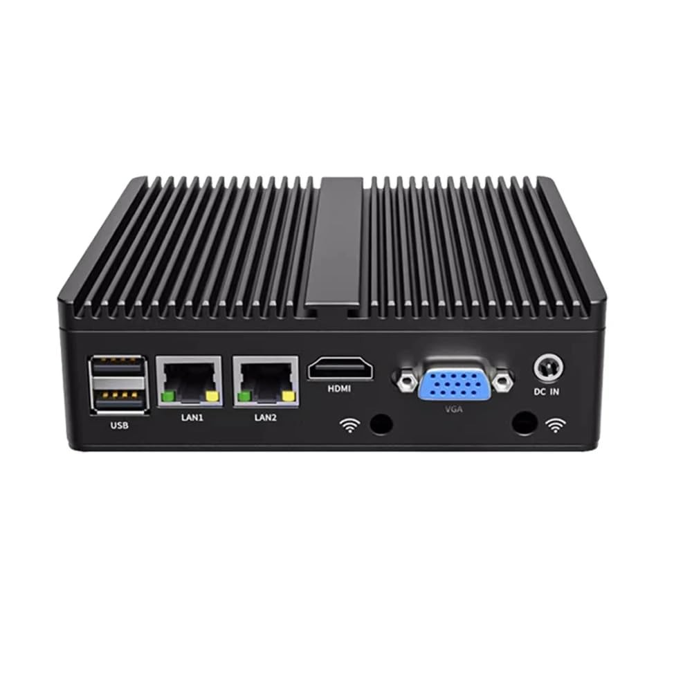 Firewall Industrial Fanless Mini PC Celeron N2840 Dual LAN