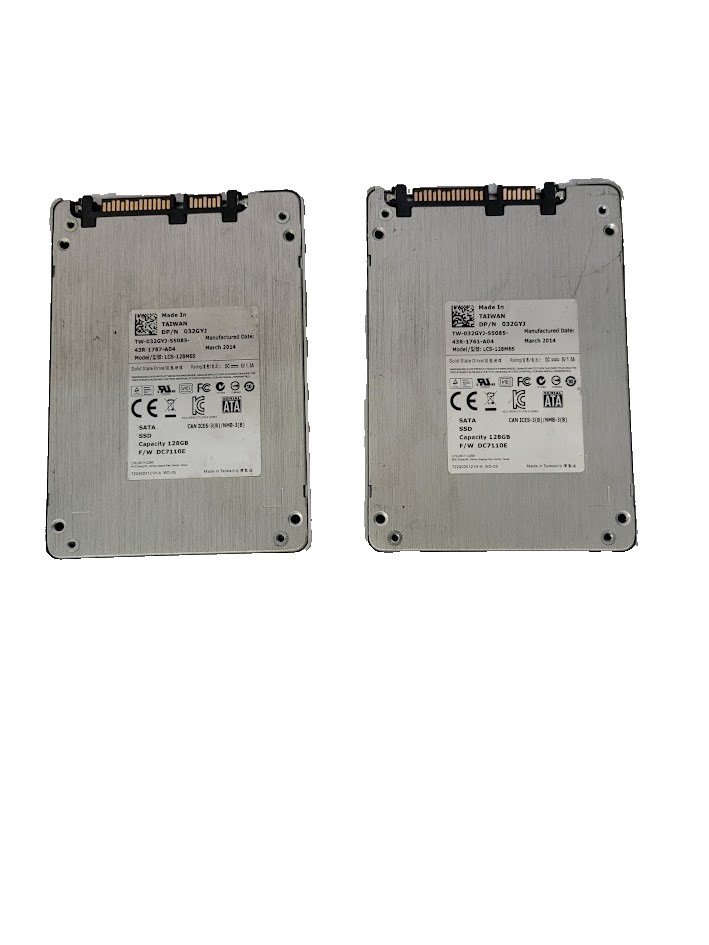 Lot of 2 Lite-On LCS-128M6S 128GB 2.5" SATA Laptop Solid State Drive