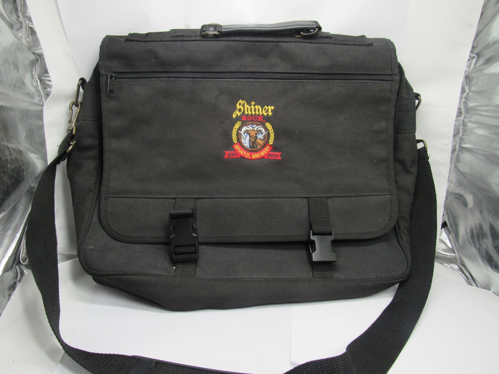 Shiner Bock Beer Spoetzl Brewery Messenger Laptop Bag NOS Never Used