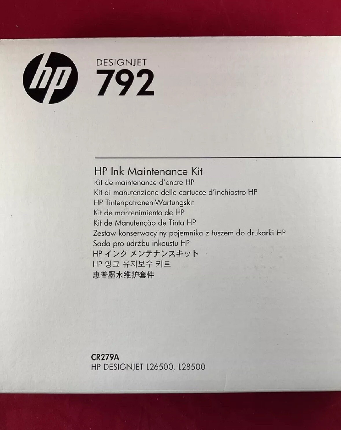 HP 792 Maintenance Kit CR279A  HP Latex 210, 260, 280; Designjet L26500, L28500