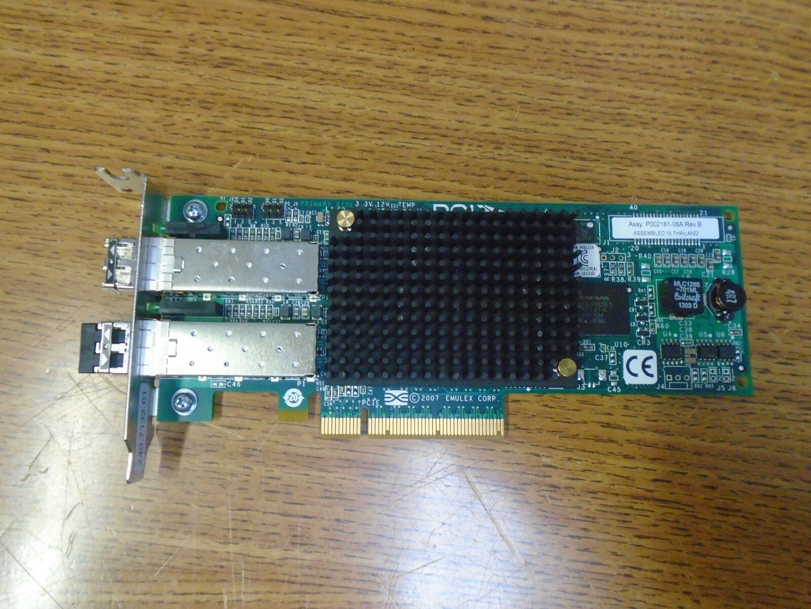 Sun Oracle 7053434 8Gigabit/Sec PCI Express Dual FC Host Adapter