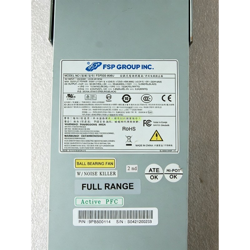 1pc for FSP500-80BU 500W 1U Power Supply Server Industrial Power Supply