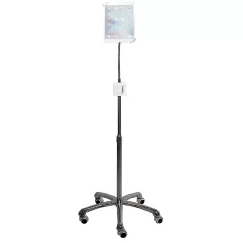 CTA Digital Heavy-Duty Security Gooseneck Floor Stand for 7-13" Tablets