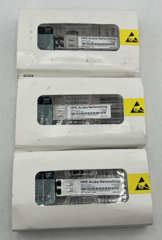 LOT OF 3 HPE ARUBA J4858D 1990-4793 MINI-GBIC TRANSCEIVER MODULES