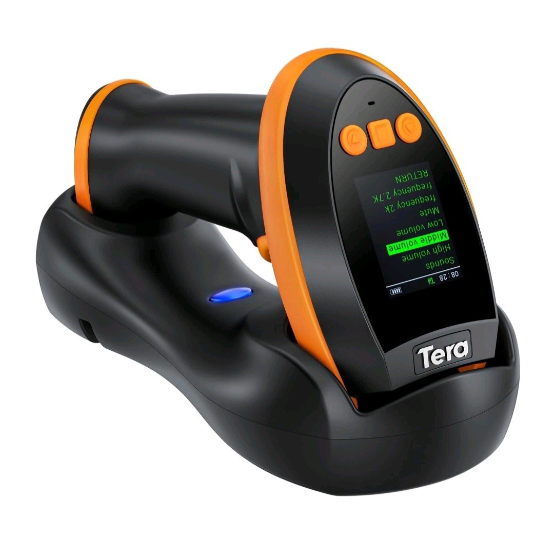 Tera Barcode Scanner Wireless with Screen: Pro Version 1D 2D QR with Setting ...