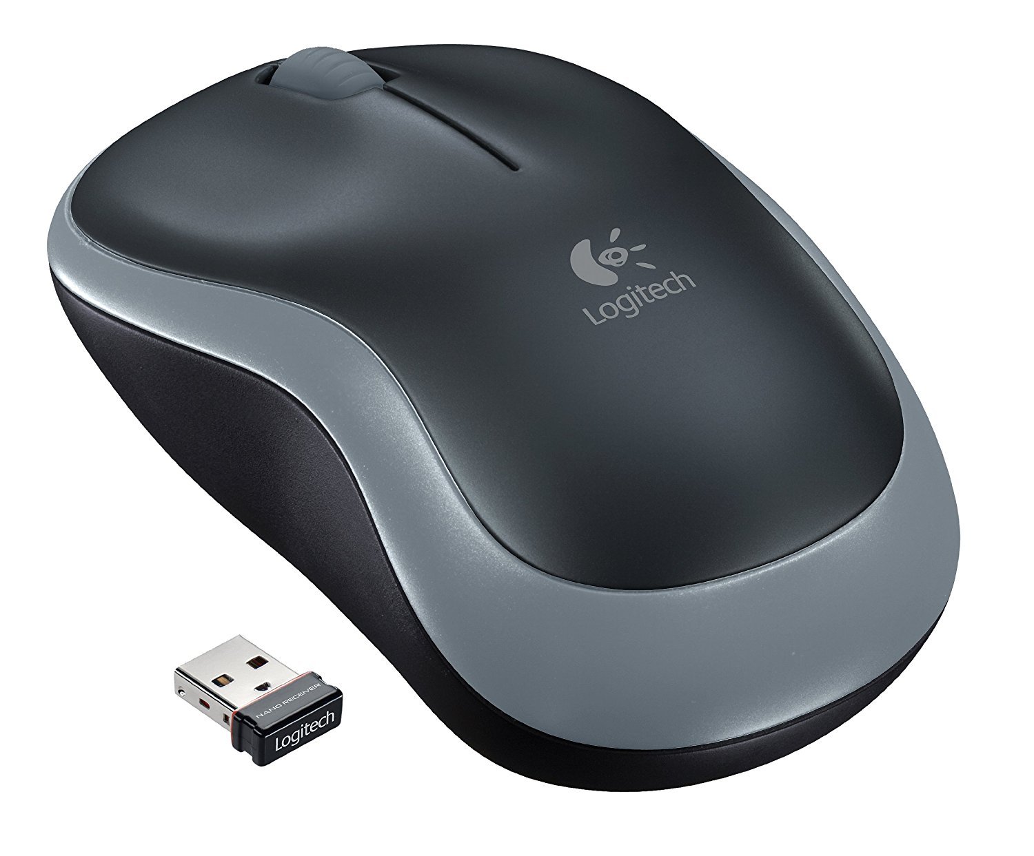 Logitech Wireless Mouse M185 - Swift Gray 910-002225 Save Big Time Today "NEW"