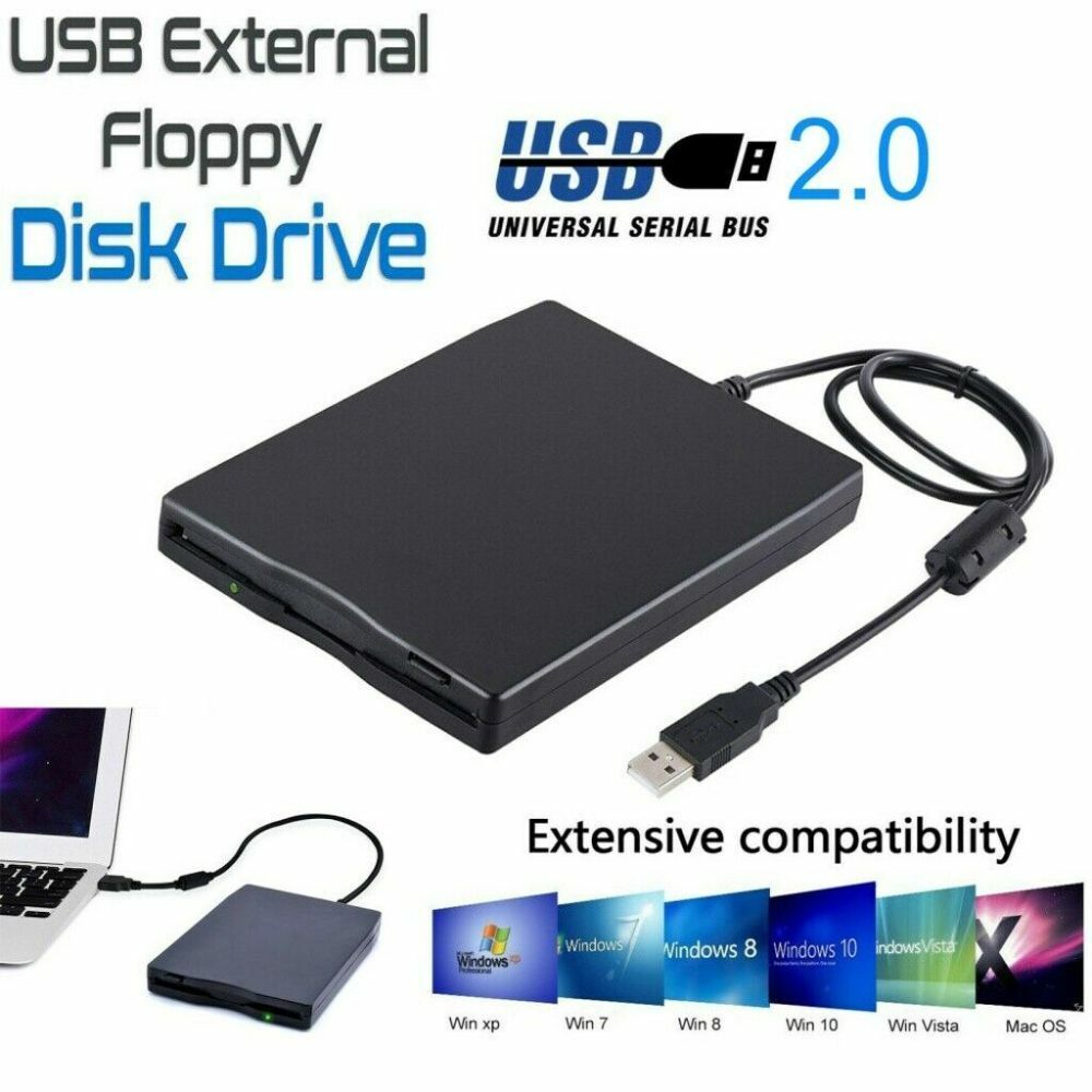 Floppy Disk Reader External Drive USB 2.0 USB External Floppy Drive 3.5Inch