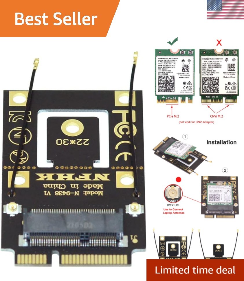 Compact M.2 to Mini PCI-E Adapter for Enhanced Desktop Connectivity, Hot Plug