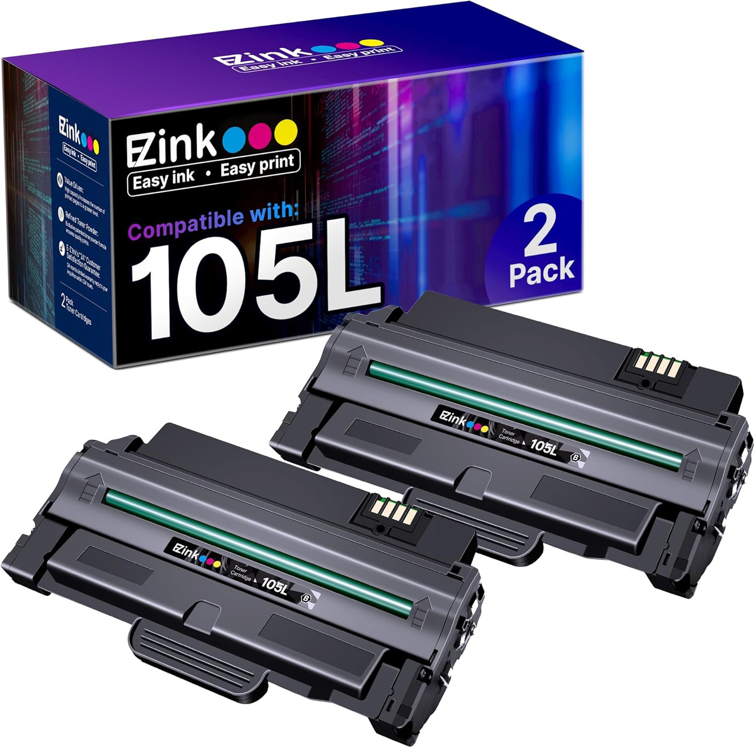 Compatible Toner Cartridge Replacement for Samsung 105L MLT-D105L to Use with SC