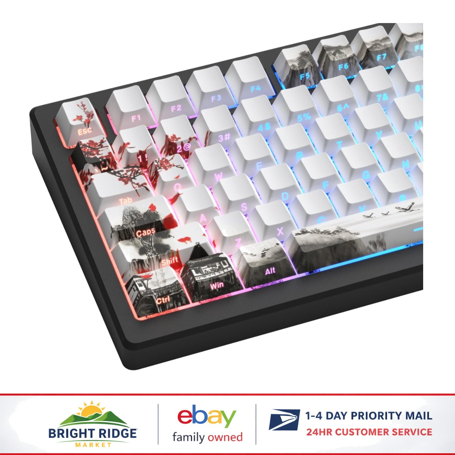 PBT Keycaps, Cherry Blossom Color for Enhanced Typing Experience